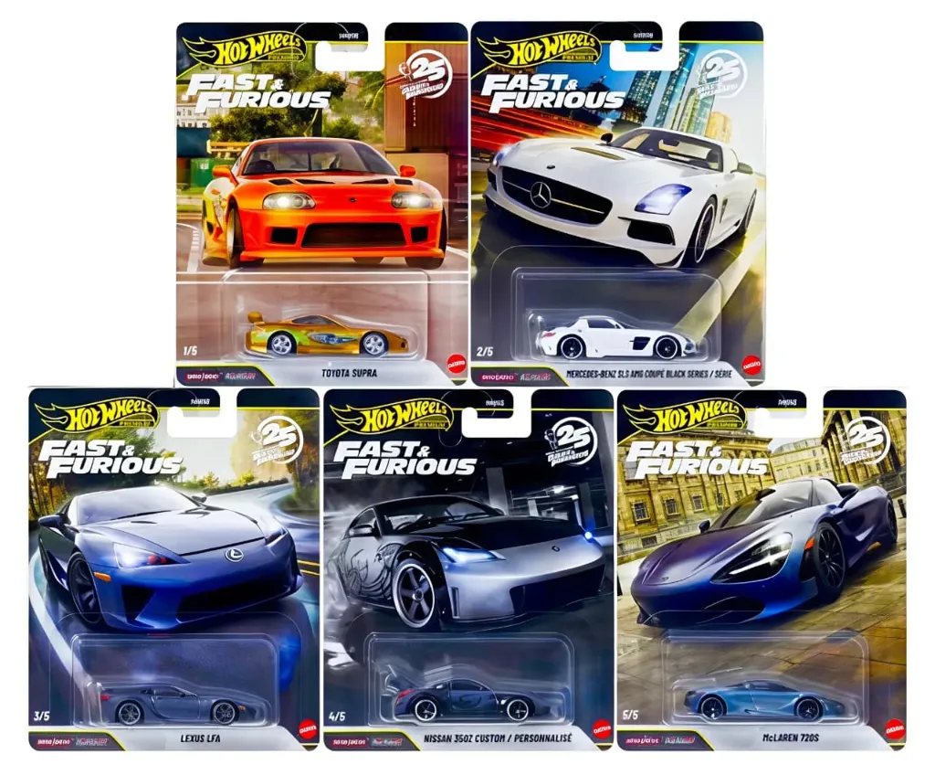 Hot Wheels Premium Fast & Furious 25th Anniversary with chase piece