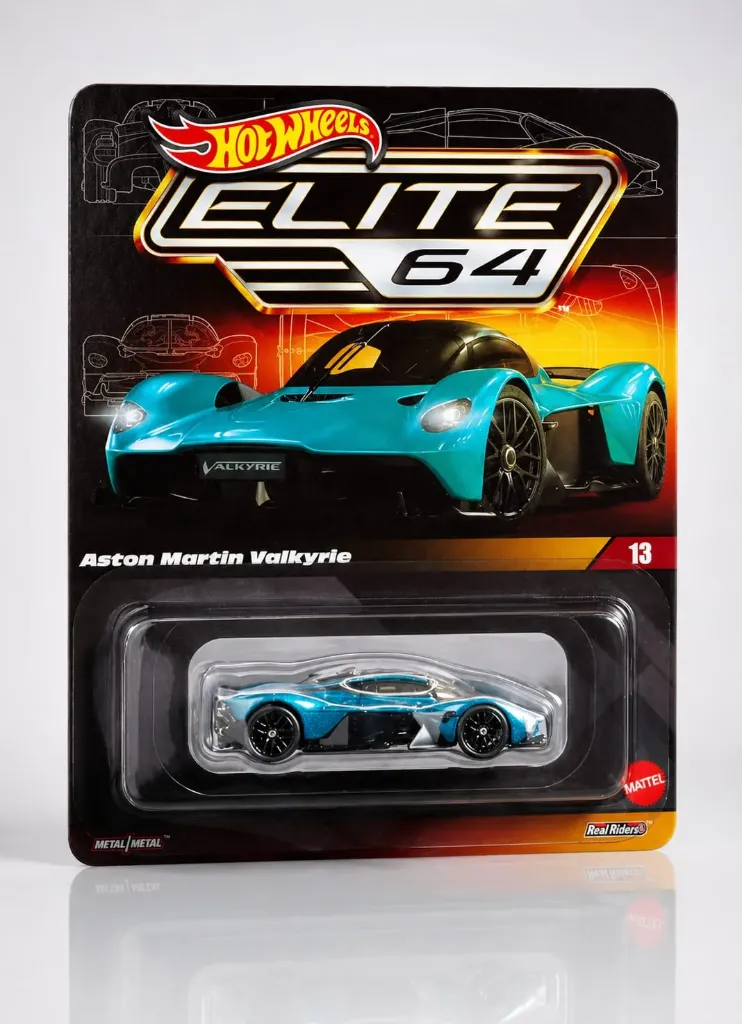 HotWheels elite 64 Aston Martin Valkyrie imported Premium RLC (with protector) 1:64 Scale