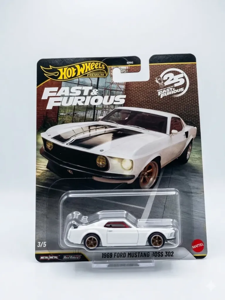 Hot Wheels 1969 Ford Mustang Boss 302 (Fast & Furious Premium)