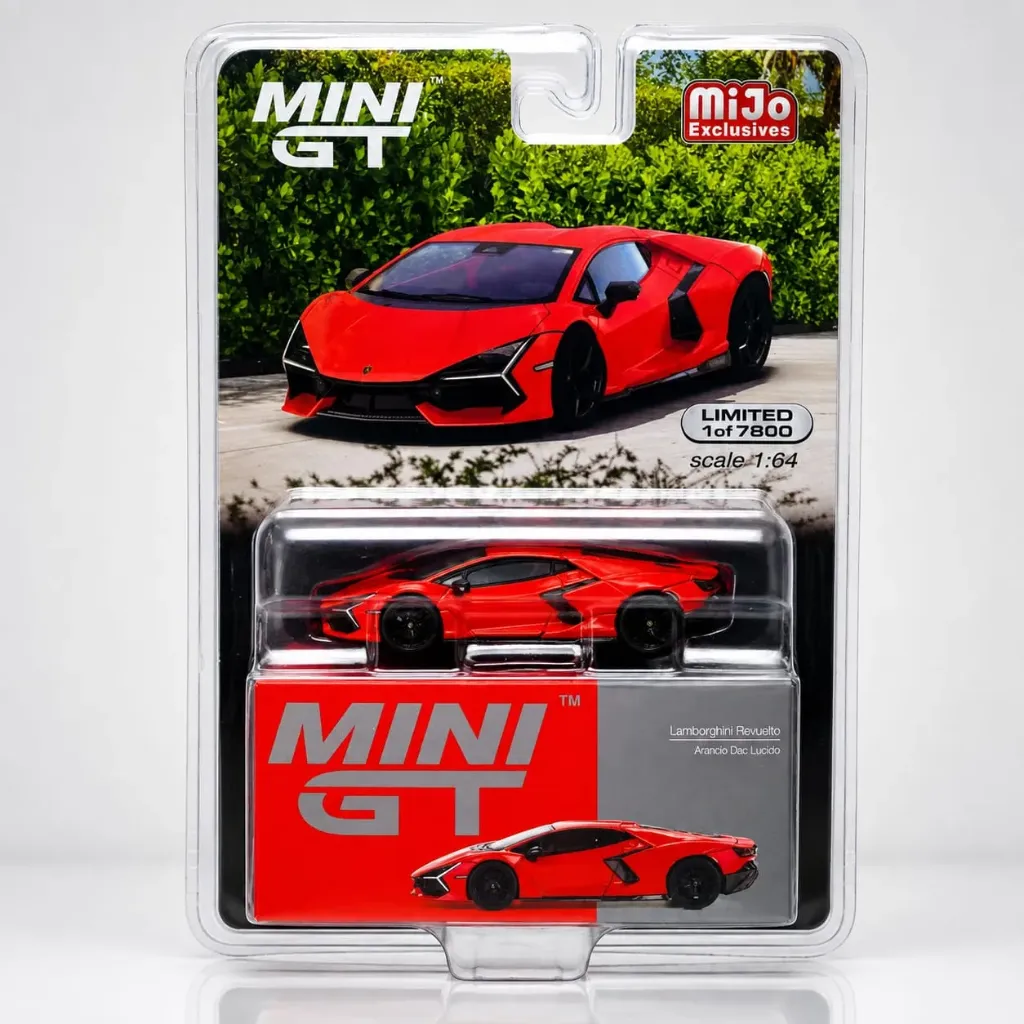 MINI GT Lamborghini Revuelto – Arancio Dac Lucido (MiJo USA Exclusives) Limited Edition