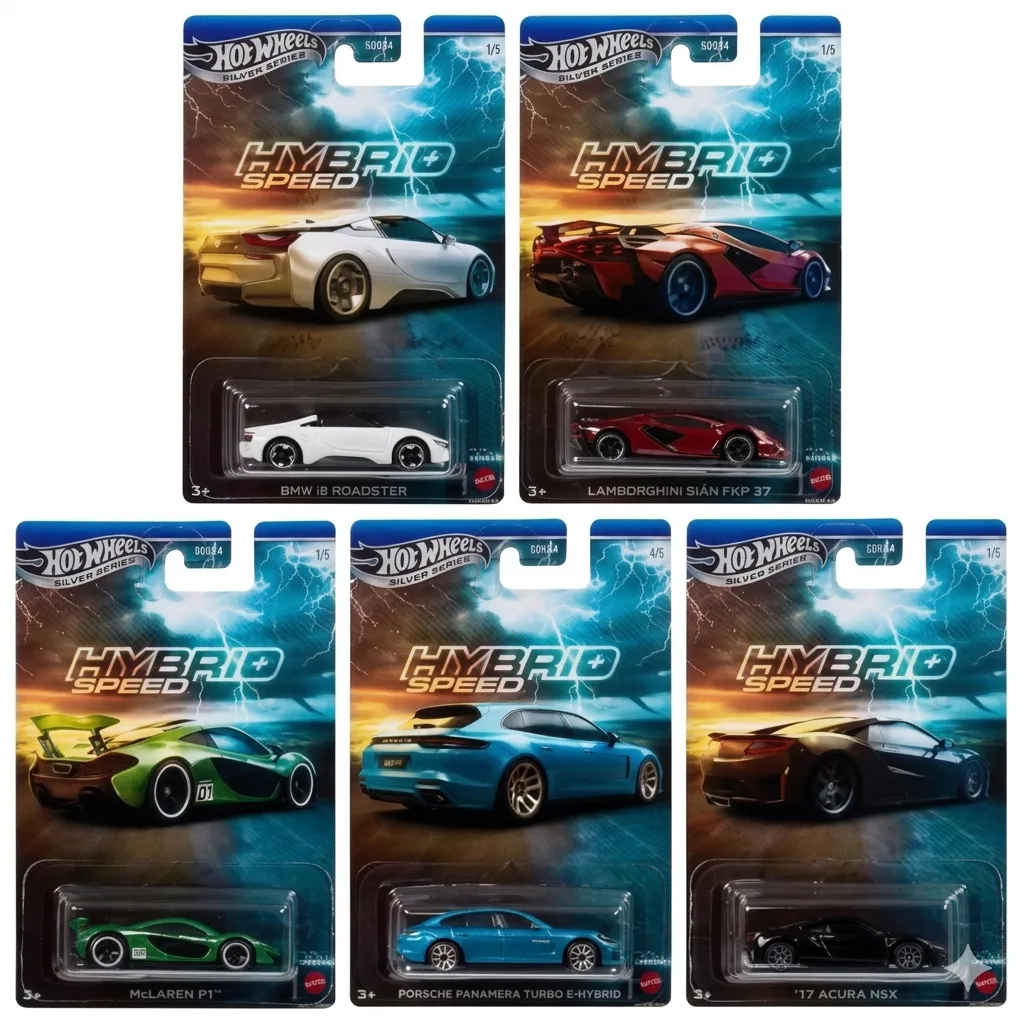 Hot Wheels Silver Series: Hybrid Speed (full set)