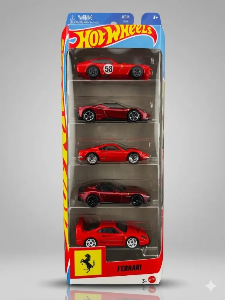 Hot Wheels Ferrari 5-Car Pack(US-IMPORTED)